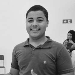 Foto em preto e branco de Antonio